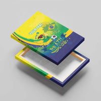 Brazil Football 2026 Custom Canvas Wall Art Come On Selecao Brasil Parrot Mascot