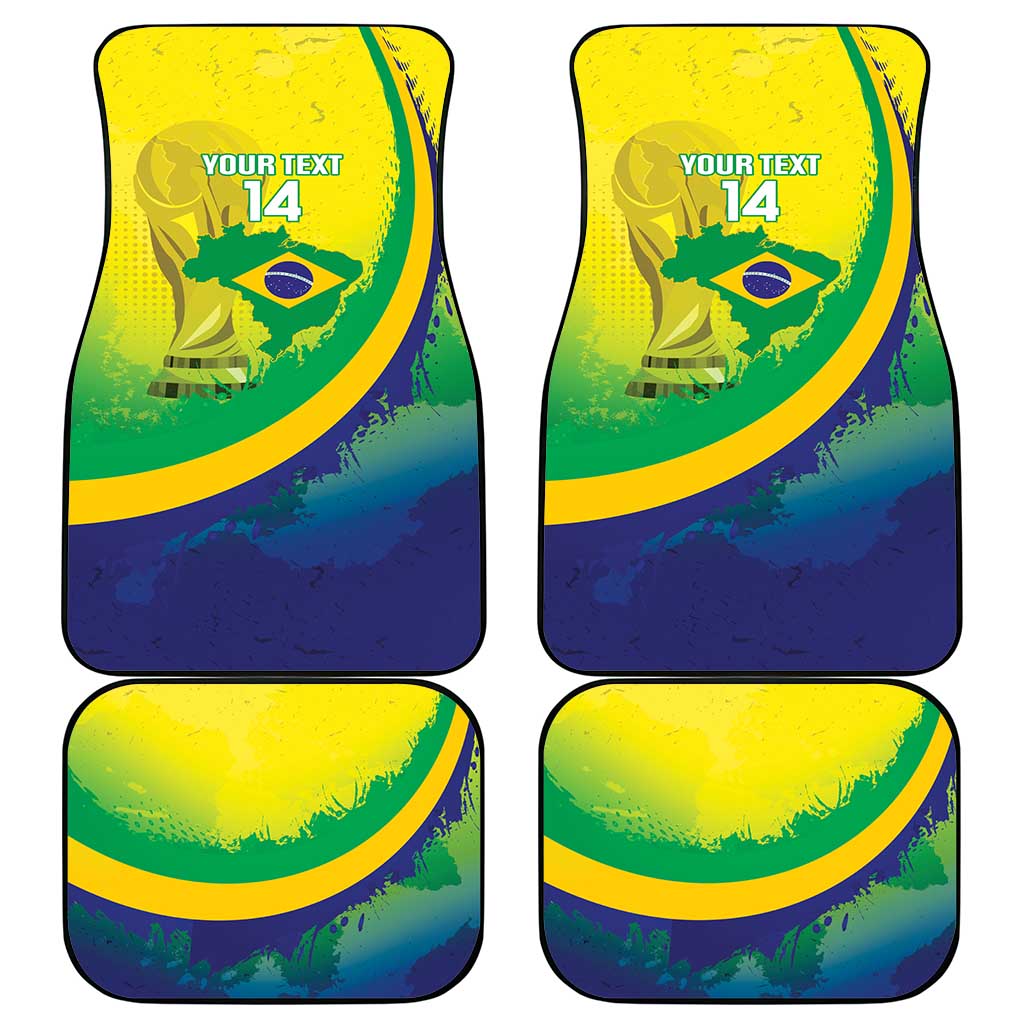 Brazil Football 2026 Custom Car Mats Come On Selecao Brasil Parrot Mascot