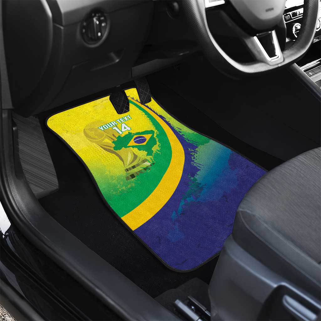 Brazil Football 2026 Custom Car Mats Come On Selecao Brasil Parrot Mascot