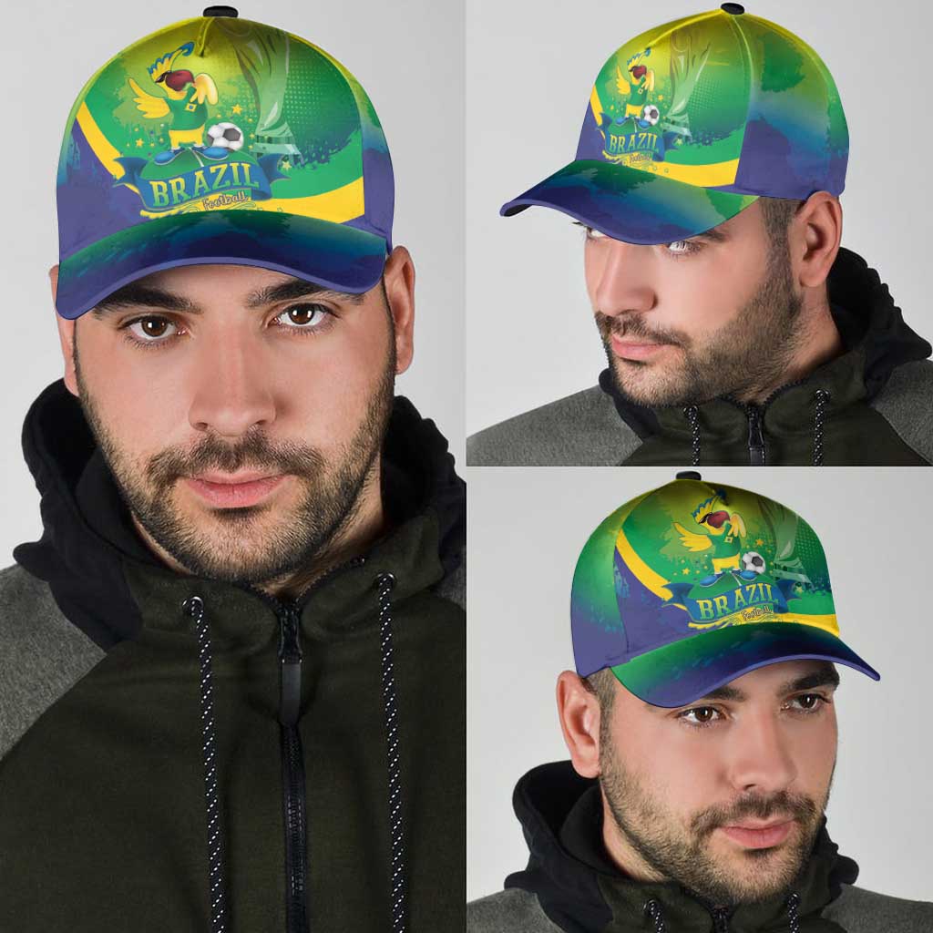 Brazil Football 2026 Classic Cap Come On Selecao Brasil Parrot Mascot