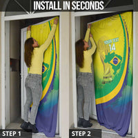 Brazil Football 2026 Custom Door Cover Come On Selecao Brasil Parrot Mascot