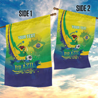 Brazil Football 2026 Custom Garden Flag Come On Selecao Brasil Parrot Mascot