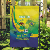 Brazil Football 2026 Custom Garden Flag Come On Selecao Brasil Parrot Mascot