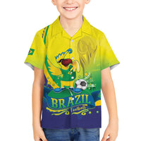 Brazil Football 2026 Custom Hawaiian Shirt Come On Selecao Brasil Parrot Mascot