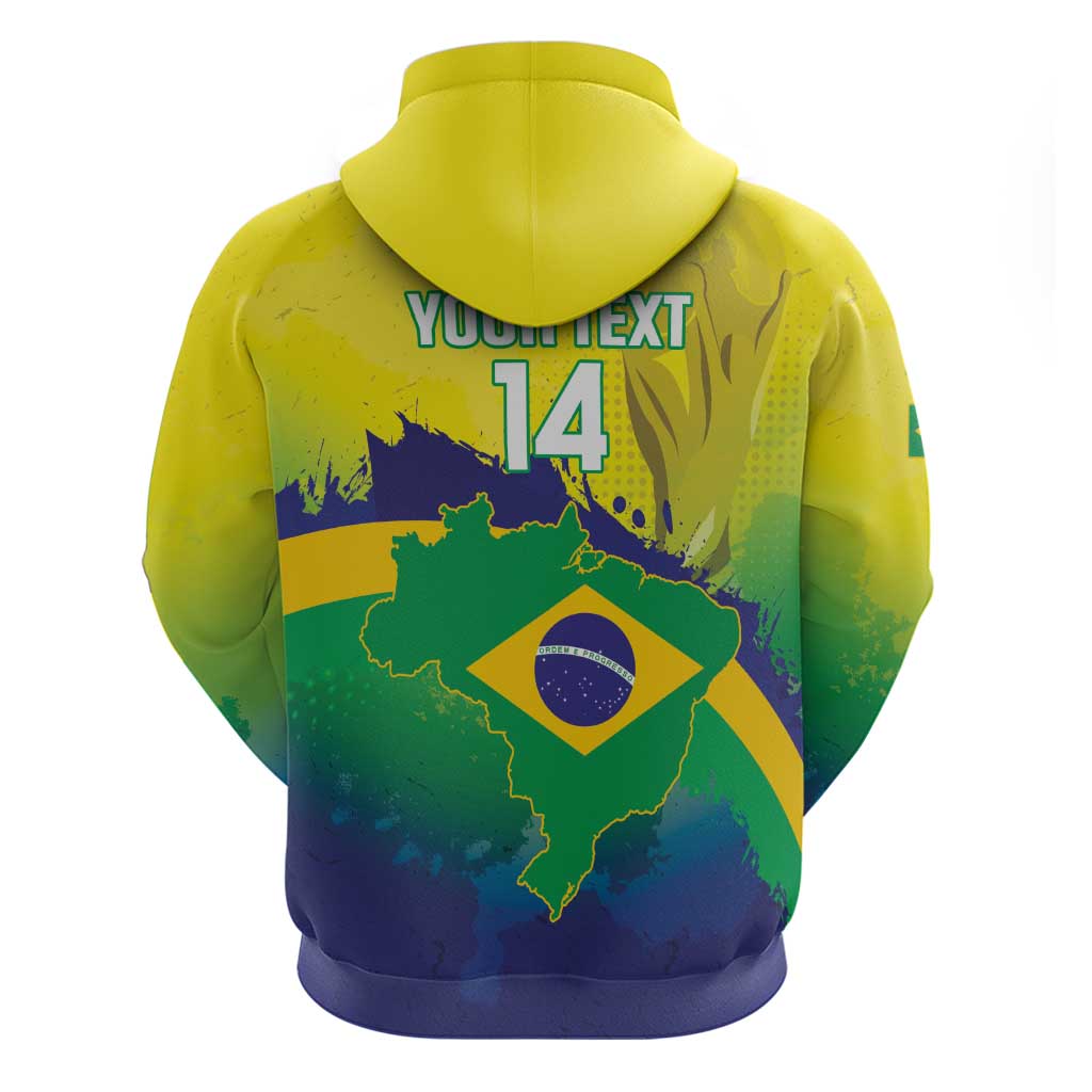 Brazil Football 2026 Custom Hoodie Come On Selecao Brasil Parrot Mascot
