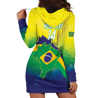 Brazil Football 2026 Custom Hoodie Dress Come On Selecao Brasil Parrot Mascot