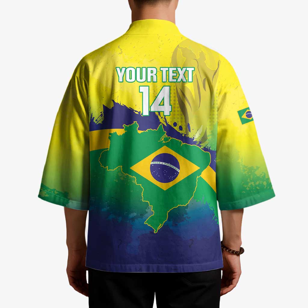 Brazil Football 2026 Custom Kimono Come On Selecao Brasil Parrot Mascot