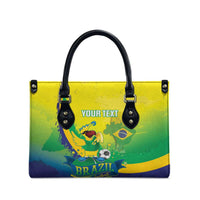 Brazil Football 2026 Custom Leather Bag Come On Selecao Brasil Parrot Mascot