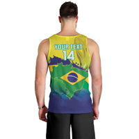 Brazil Football 2026 Custom Men Tank Top Come On Selecao Brasil Parrot Mascot