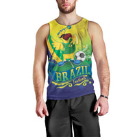 Brazil Football 2026 Custom Men Tank Top Come On Selecao Brasil Parrot Mascot