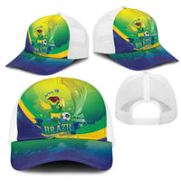 Brazil Football 2026 Mesh Trucker Cap Come On Selecao Brasil Parrot Mascot