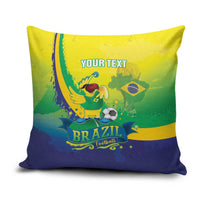 Brazil Football 2026 Custom Pillow Cover Come On Selecao Brasil Parrot Mascot