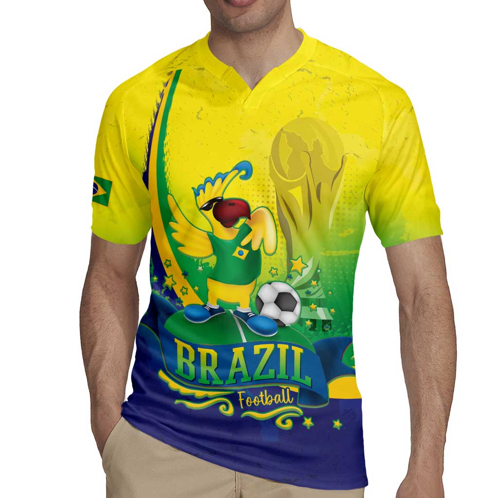 Brazil Football 2026 Custom Rugby Jersey Come On Selecao Brasil Parrot Mascot