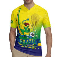 Brazil Football 2026 Custom Rugby Jersey Come On Selecao Brasil Parrot Mascot
