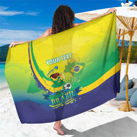 Brazil Football 2026 Custom Sarong Come On Selecao Brasil Parrot Mascot
