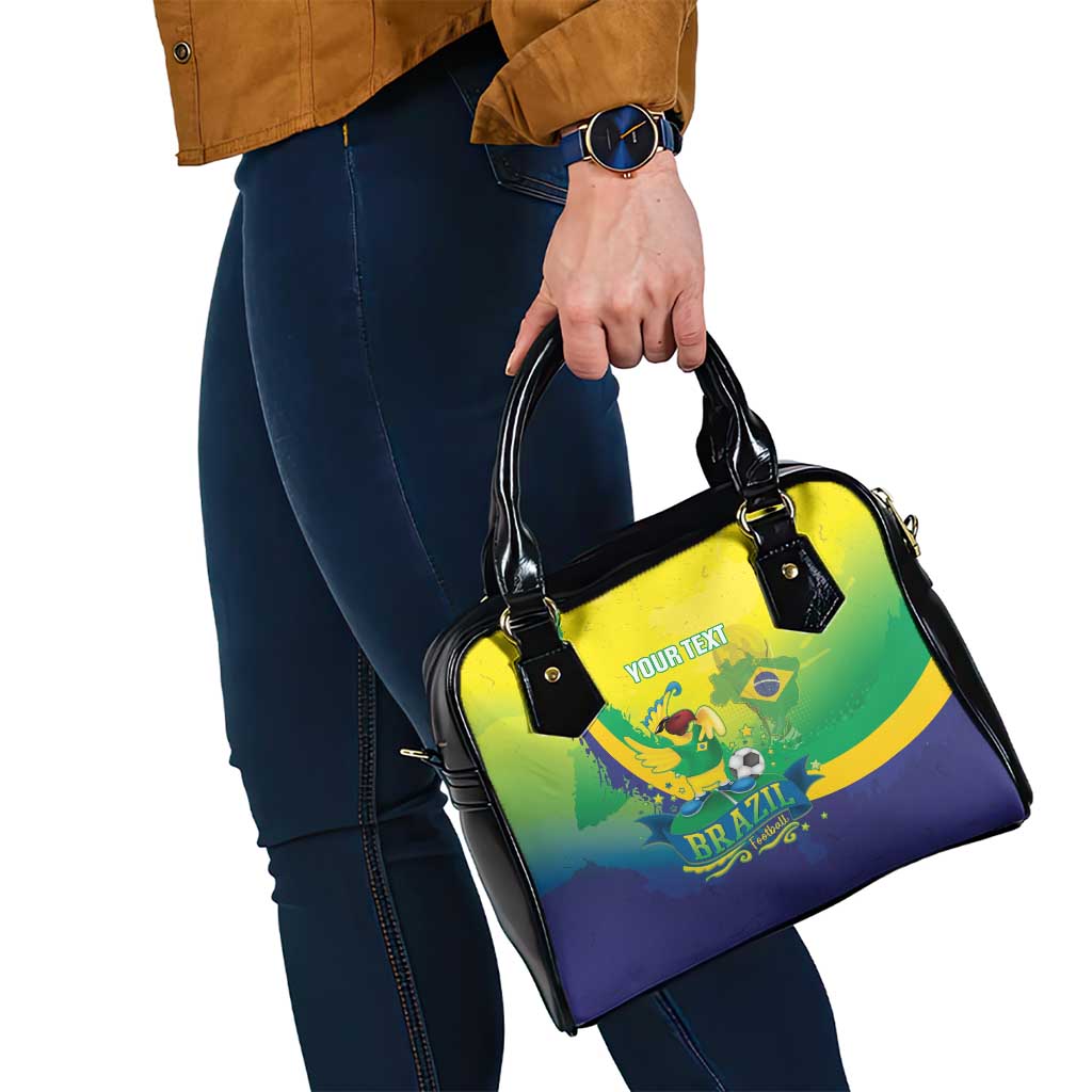 Brazil Football 2026 Custom Shoulder Handbag Come On Selecao Brasil Parrot Mascot
