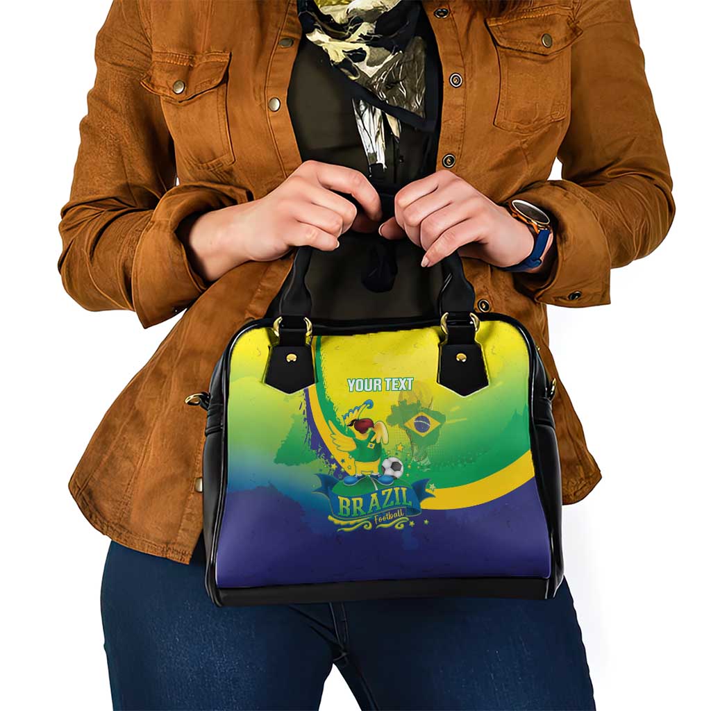Brazil Football 2026 Custom Shoulder Handbag Come On Selecao Brasil Parrot Mascot