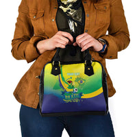 Brazil Football 2026 Custom Shoulder Handbag Come On Selecao Brasil Parrot Mascot
