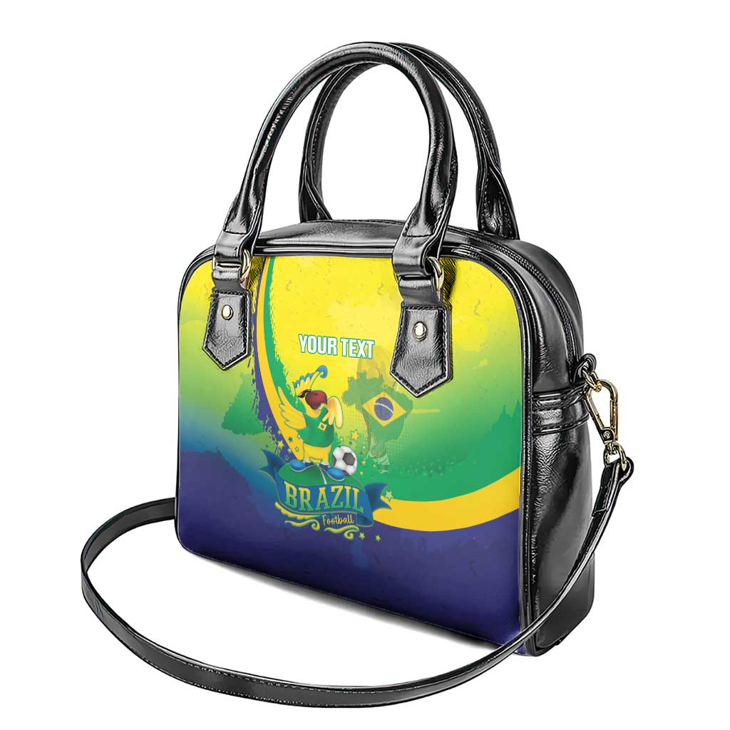 Brazil Football 2026 Custom Shoulder Handbag Come On Selecao Brasil Parrot Mascot