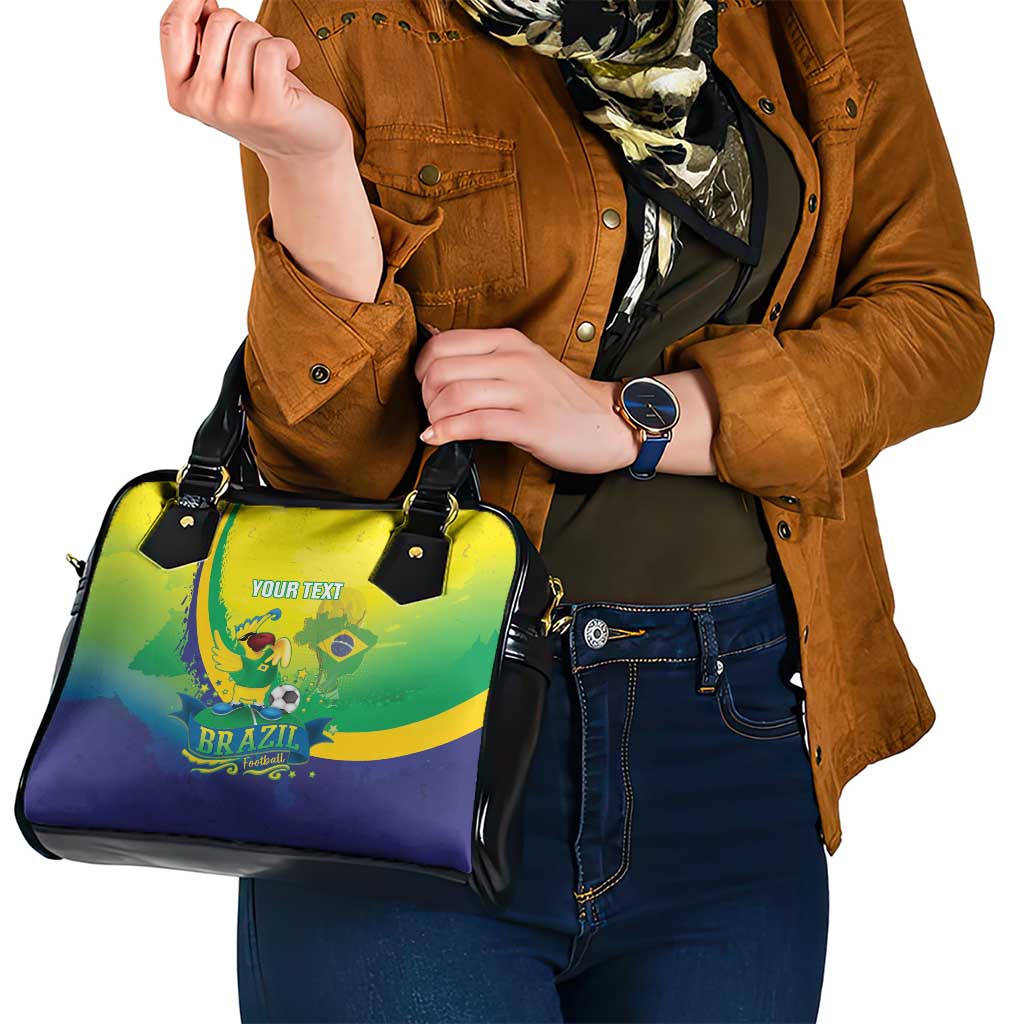 Brazil Football 2026 Custom Shoulder Handbag Come On Selecao Brasil Parrot Mascot