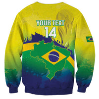 Brazil Football 2026 Custom Sweatshirt Come On Selecao Brasil Parrot Mascot