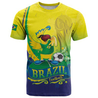 Brazil Football 2026 Custom T Shirt Come On Selecao Brasil Parrot Mascot