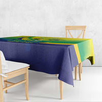 Brazil Football 2026 Custom Tablecloth Come On Selecao Brasil Parrot Mascot