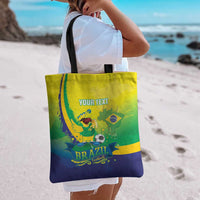 Brazil Football 2026 Custom Tote Bag Come On Selecao Brasil Parrot Mascot