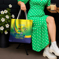 Brazil Football 2026 Custom Tote Bag Come On Selecao Brasil Parrot Mascot