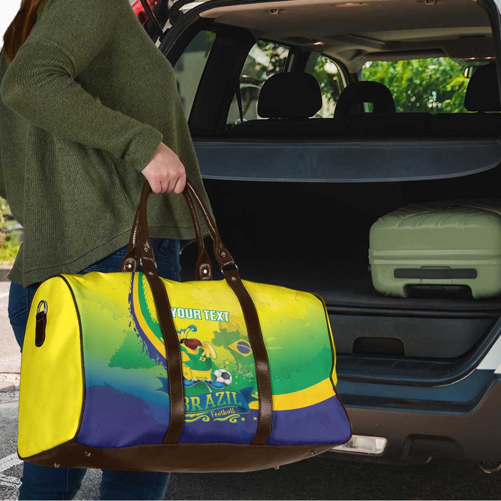Brazil Football 2026 Custom Travel Bag Come On Selecao Brasil Parrot Mascot
