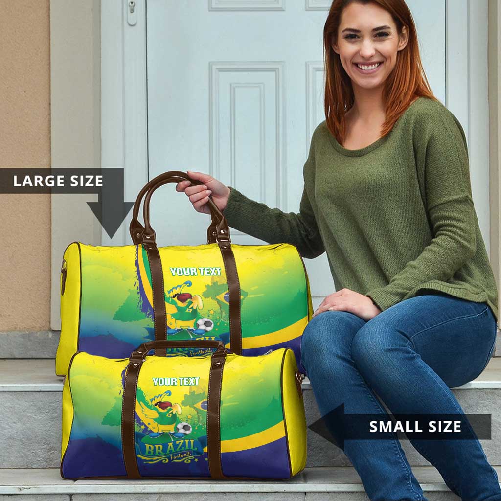 Brazil Football 2026 Custom Travel Bag Come On Selecao Brasil Parrot Mascot