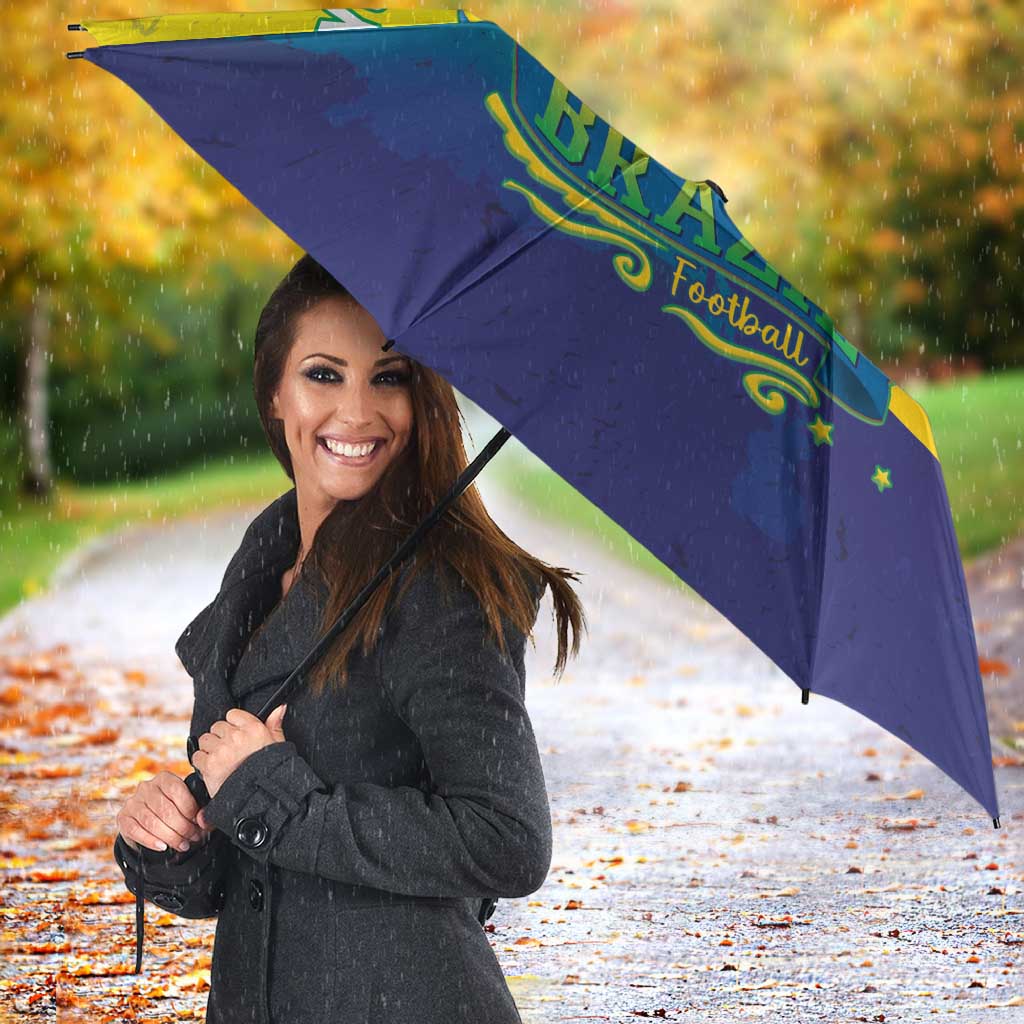 Brazil Football 2026 Custom Umbrella Come On Selecao Brasil Parrot Mascot