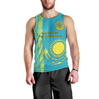 personalised-kazakhstan-men-tank-top-kazakh-traditional-pattern-blue-version