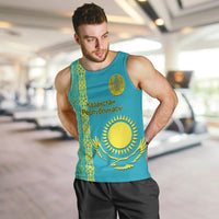personalised-kazakhstan-men-tank-top-kazakh-traditional-pattern-blue-version