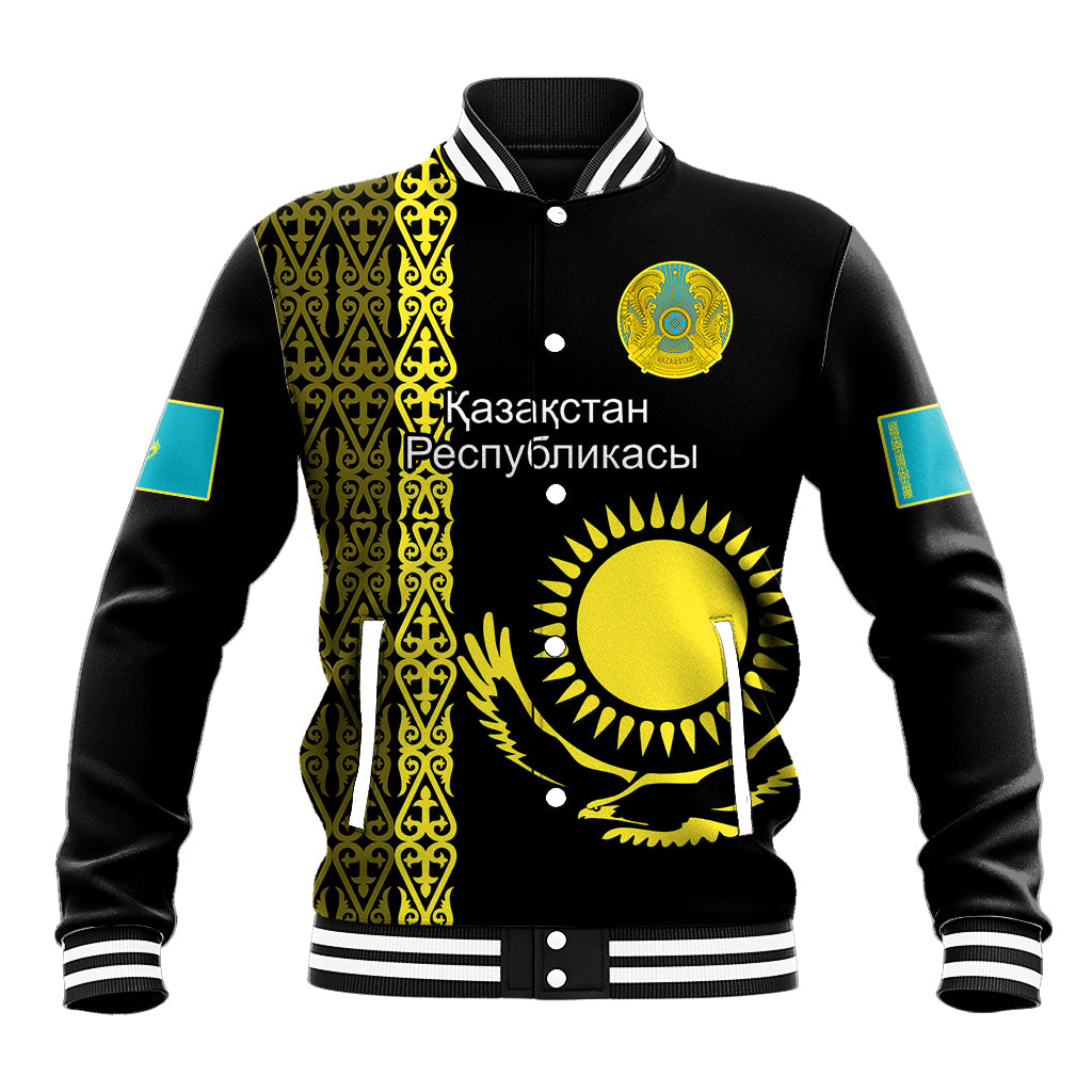 personalised-kazakhstan-baseball-jacket-kazakh-traditional-pattern-black-version