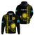 Custom Kazakhstan Hoodie Kazakh Traditional Pattern Black Version - Wonder Print Shop