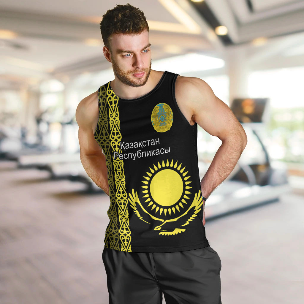 personalised-kazakhstan-men-tank-top-kazakh-traditional-pattern-black-version