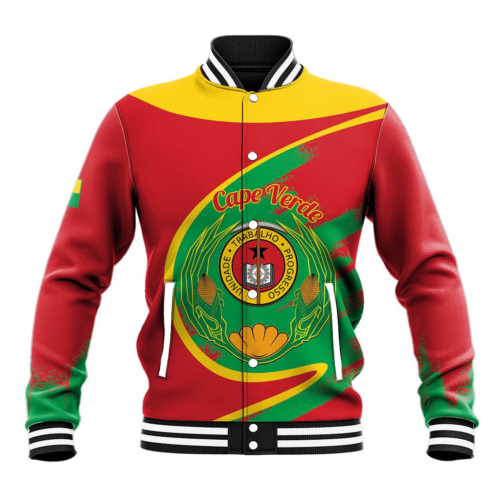 Cape Verde 1975-1992 Baseball Jacket Coat Of Arms Grunge Style