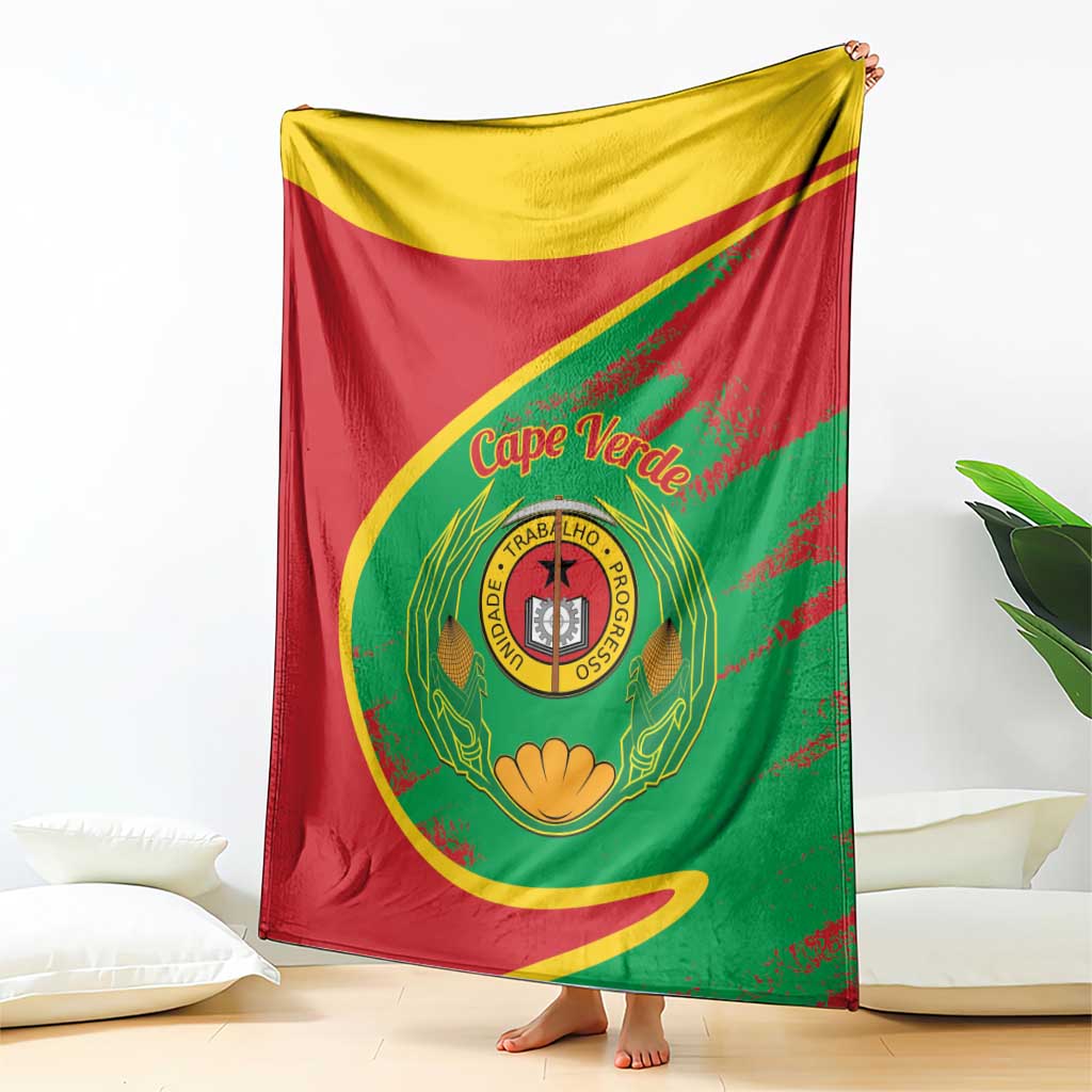 Cape Verde 1975-1992 Blanket Coat Of Arms Grunge Style