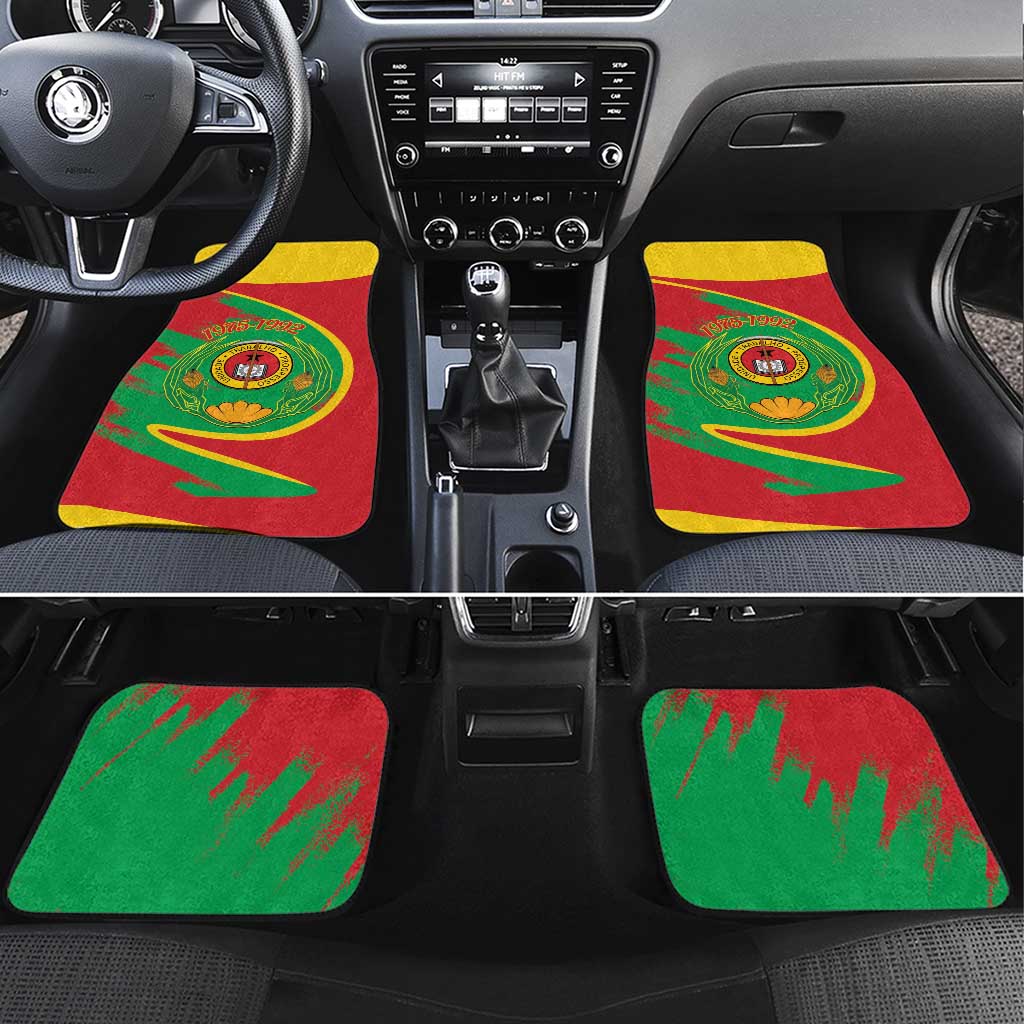 Cape Verde 1975-1992 Car Mats Coat Of Arms Grunge Style