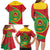 Cape Verde 1975-1992 Family Matching Long Sleeve Bodycon Dress and Hawaiian Shirt Coat Of Arms Grunge Style