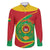 Cape Verde 1975-1992 Family Matching Long Sleeve Bodycon Dress and Hawaiian Shirt Coat Of Arms Grunge Style
