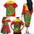 Cape Verde 1975-1992 Family Matching Off The Shoulder Long Sleeve Dress and Hawaiian Shirt Coat Of Arms Grunge Style