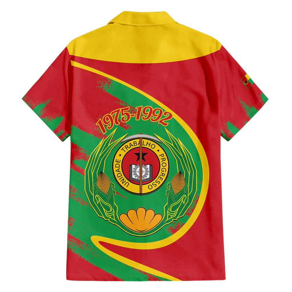 Cape Verde 1975-1992 Family Matching Puletasi and Hawaiian Shirt Coat Of Arms Grunge Style
