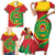 Cape Verde 1975-1992 Family Matching Short Sleeve Bodycon Dress and Hawaiian Shirt Coat Of Arms Grunge Style