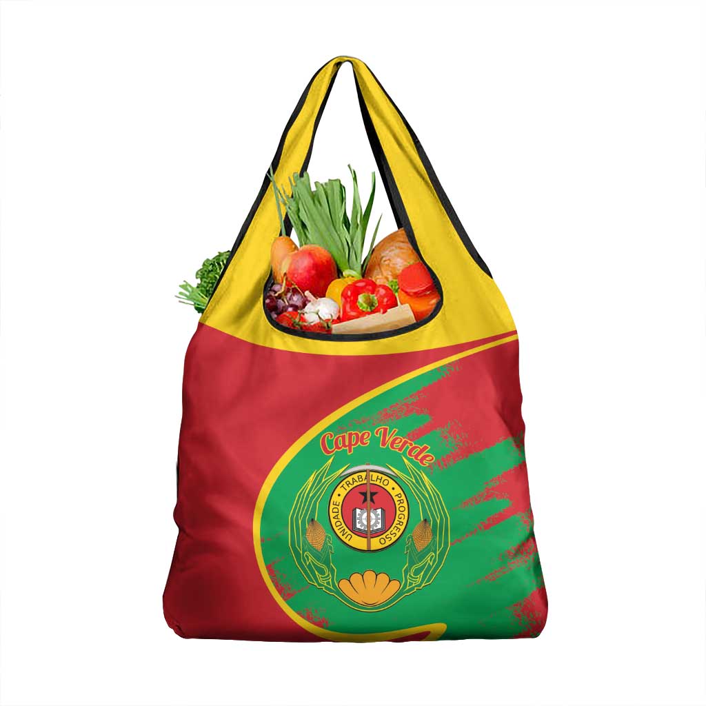 Cape Verde 1975-1992 Grocery Bag Coat Of Arms Grunge Style