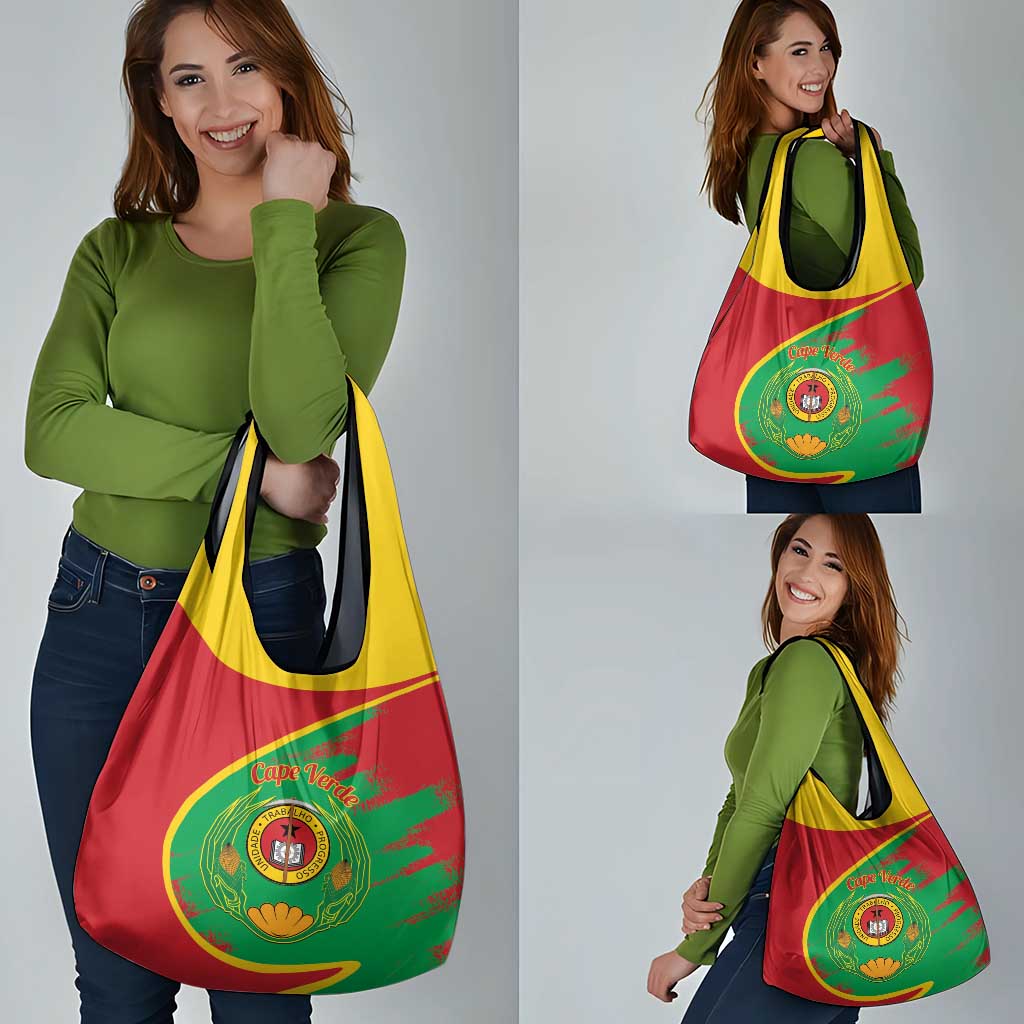 Cape Verde 1975-1992 Grocery Bag Coat Of Arms Grunge Style