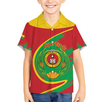 Cape Verde 1975-1992 Hawaiian Shirt Coat Of Arms Grunge Style