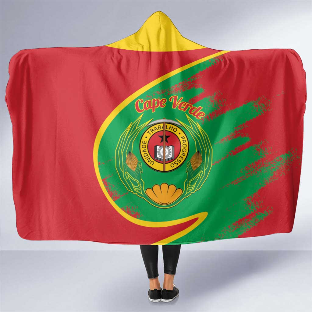 Cape Verde 1975-1992 Hooded Blanket Coat Of Arms Grunge Style