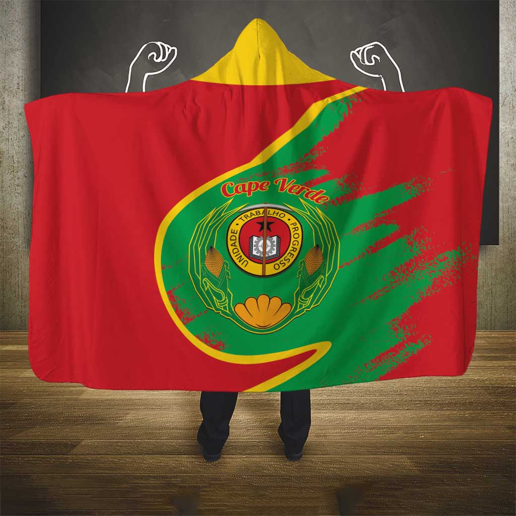 Cape Verde 1975-1992 Hooded Blanket Coat Of Arms Grunge Style